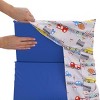 Everything Kids Construction, Bus, Truck, and Car Red, Yellow, and Blue Preschool Nap Pad Sheet - 3 of 4