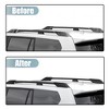 Unique Bargains Roof Rack Bar Rail End Protection Cover Shell for Toyota Land Cruiser Prado Plastic Black 1 Set - 4 of 4