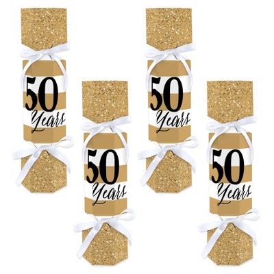 Big Dot of Happiness We Still Do - 50th Wedding Anniversary - No Snap Anniversary Party Table Favors - DIY Cracker Boxes - Set of 12