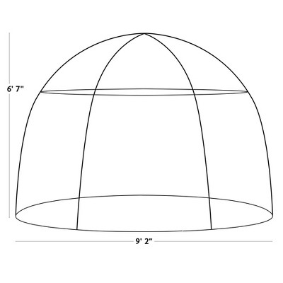 Large Clear PVC Dome Greenhouse with Fiberglass Frame