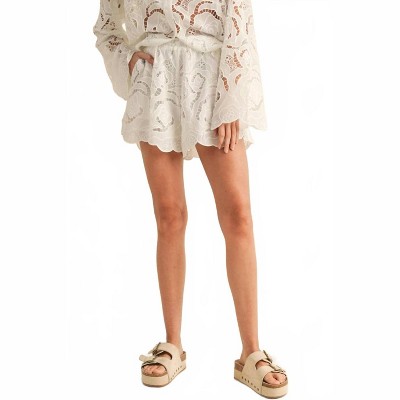 Women's Victoria Eyelet Shorts - MIOU MUSE