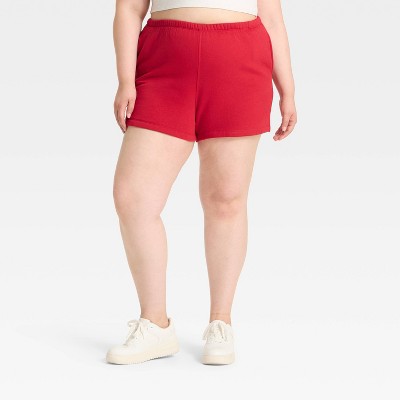 Women's High-Rise Fleece Shorts - Wild Fable™