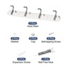 Unique Bargains Stainless Steel Wall Mounted Durable Waterproof Coat Hook Rack 1 Pc - 3 of 4