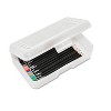 Advantus Gem Polypropylene Pencil Box with Lid Clear 8 1/2 x 5 1/2 x 2 1/2 34104 - 2 of 4