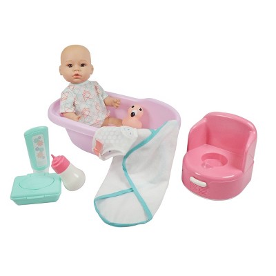 Madame Alexander Small Wonder 14" Baby Doll Bath Set - Blue Eyes