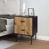 Ceandro Contemporary Classic 2 Drawer Nightstand|ARTFUL LIVING DESIGN-WHITE - 3 of 4