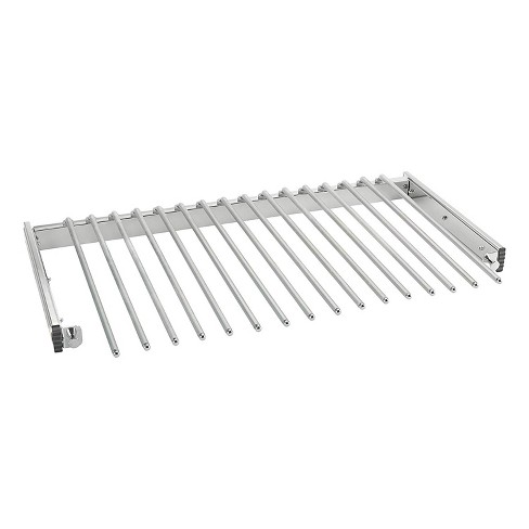 Rev-A-Shelf 21.5 - 26 Adjustable Pull Down Closet Rod, Chrome, CPDR-1826