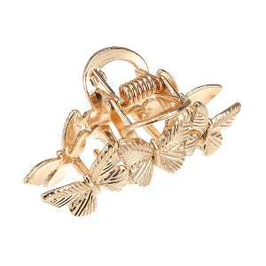 Unique Bargains Women's Butterfly Shape Metal Hair Rose Gold Tone 1 Pc - 1 of 4