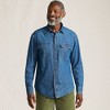 Lands' End Men's Long Sleeve Indigo Work Shirt - 2 of 4