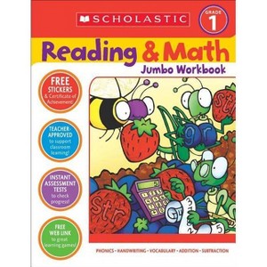 Reading & Math Jumbo Workbook: Grade 1 - by  Terry Cooper & Virginia Dooley (Paperback) - 1 of 1