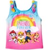 Paw Patrol Rubble Marshall Chase Girls Rash Guard Tankini Top and Bikini Bottom 3 Piece Swimsuit Set Toddler  - image 3 of 4