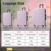 Kumasinova 20"24"28"Hardshell Luggage,3Pcs Durable ABS Spinner Suitcase with TSA Lock,Airline-Approved Checked Travel Suitcase Sets - 2 of 4