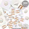 Big Dot of Happiness Happy Thanksgiving - Fall Harvest Party Candy Favor Sticker Kit - 304 Pieces - 2 of 4