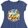 Girls' - Pokémon - Eevee Group Fit & Flair Cap Sleeve Dress - 2 of 3