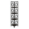Sapphtopaz Modern 4-Tier Corner Bookshelf with Wood Shelves Space-Saving Book Shelf with Metal Frame Corner Shelf for Living Room - 2 of 4