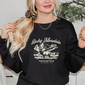 Simply Sage Market Rocky Mountain National Park Colorado USA Elk Sweatshirt - 1 of 4