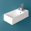 ALFI  Britannia Rectangular Wall Mount Basin with Right Single Hole Drill - 2 of 4