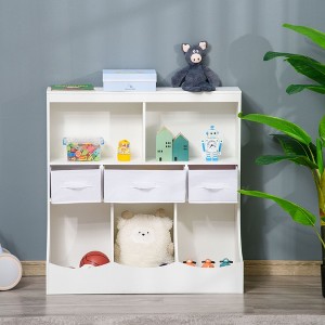 NicBex Kids 5-Shelf Bookcase with Storage Drawer Montessori Toy Organizer Playroom Storage System with Anti-Tip Anchors - 1 of 4