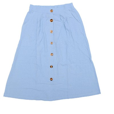 Allegra K Women's Vintage High Waist A-Line PU Leather Midi Skirt – Casual & Chic For Office Or Date