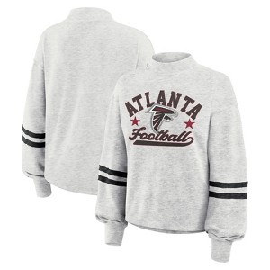 NFL Atlanta Falcons Women's Oatmeal Heather Crew Neck - 1 of 4