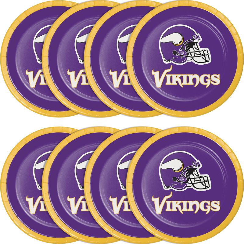 24ct Minnesota Vikings Football Dessert Plates, 2 of 4