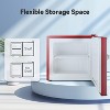 ZAFRO Mini Freezer, 1.2Cu.ft Small Upright Freezer, Removable Shelves, 7 Adjustable Thermostat, Low Noise for Bedroom/Apartment/Home/Office, Red - 2 of 4