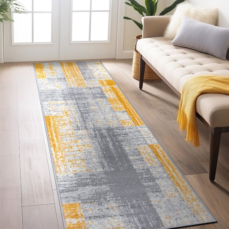 World Rug Gallery Contemporary Distressed Design Area Rug, 2 of 12