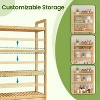 SONGMICS Over The Toilet Storage, 4-Tier Over Toilet Bathroom Organizer with Adjustable Shelf, Fit Most Toilets, Space-Saving - 4 of 4
