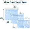 Tiny Twinkle 3-Pack Airline Compliant Travel Bags with Zipper Closure, Clear Front Pouch, Diaper Bag, Toiletry/Cosmetics Organizer - 2 of 4