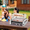 VEVOR Hot Dog Roller, 30 Hot Dog 11 Rollers, Stainless Steel Sausage Grill Cooker, 1600W Commercial Hot Dog Machine, Silver - 2 of 4