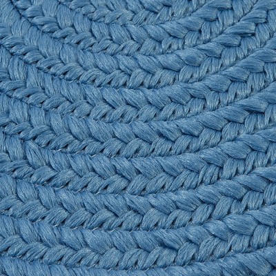 Colonial Mills Port Royale Braided Rug, Blue 7x9, Oval Shape