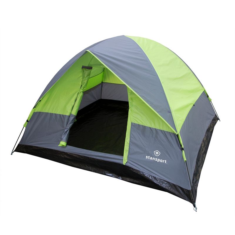 Stansport Cedar Creek 4 Person Dome Tent Lime/Gray, 2 of 17