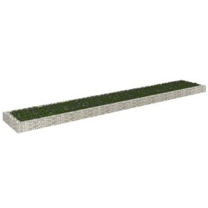 vidaXL Gabion Raised Bed Galvanized Steel 236.2"x39.4"x7.9" - 1 of 4