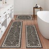 DOMETOUR Kitchen Rugs 3 Piece Set,Non Slip Machine Washable Kitchen Mats,Boho Vintage Kitchen Carpet - 2 of 4