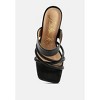 Chiri Criss Cross Strap Spool Heel Women Sandals - 3 of 4
