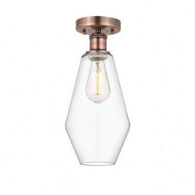 Cindyrella - 1 Light Semi-Flush Mount In Nautiical Style-14.75 Inches Tall and 7 Inches Wide