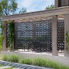 SpassWay 72"H 47"W Outdoor Metal Garden Trellis Privacy Screen Lattice Panel Indoor Room Divider - 4 of 4