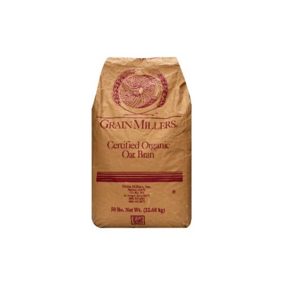 Grain Millers Certified Organic Oat Bran - 50 lb