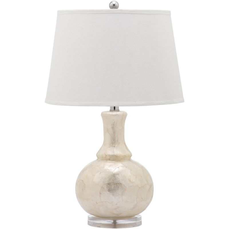 Shelley 25 Inch H Gourd Table Lamp (Set of 2) - White - Safavieh, 2 of 9