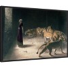 Amanti Art Daniel in the Lions Den Framed Canvas Wall Art - 3 of 4
