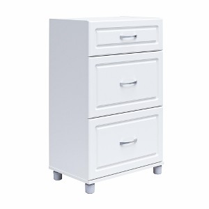 Kendall 24" 3 Drawer Base Cabinet, White - 1 of 4