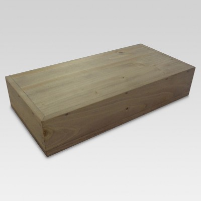 target floating wood shelves