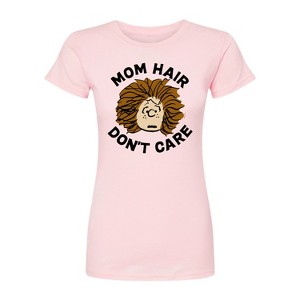 Women's - Peanuts - Mom Hair Dont Care Fitted Graphic T-Shirt - 1 of 3