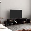 69.3" FSC Certified Engineered Wood TV Stand for TVs up to 70" with 3 Doors, 1 Shelf, and 6 Legs for Living Room - 4 of 4