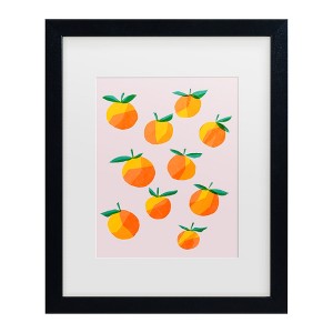 Trademark Fine Art - Rebekah Ewer  Peach Groupings I Matted Framed Art - 1 of 4