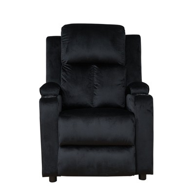 Bonrcea Modern Recliner Chair Padded Seat Velvet for Living Room Single Sofa Recliner Seat Club Chair Home Theater Seating