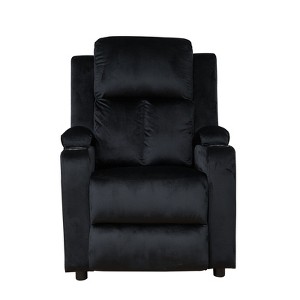 Bonrcea Modern Recliner Chair Padded Seat Velvet for Living Room Single Sofa Recliner Seat Club Chair Home Theater Seating - 1 of 4