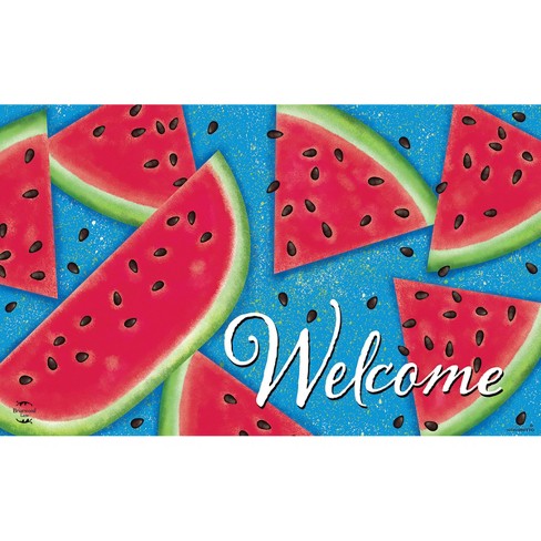 Washable Doormat Rug | Fade-Resistant | Summer Melon Doormat | Ruggable