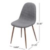 NicBex Dining Chairs Set of 2,Modern Kitchen Chairs with High Backrest and Wood Legs for Living Meeting Room,Bedroom - 3 of 4