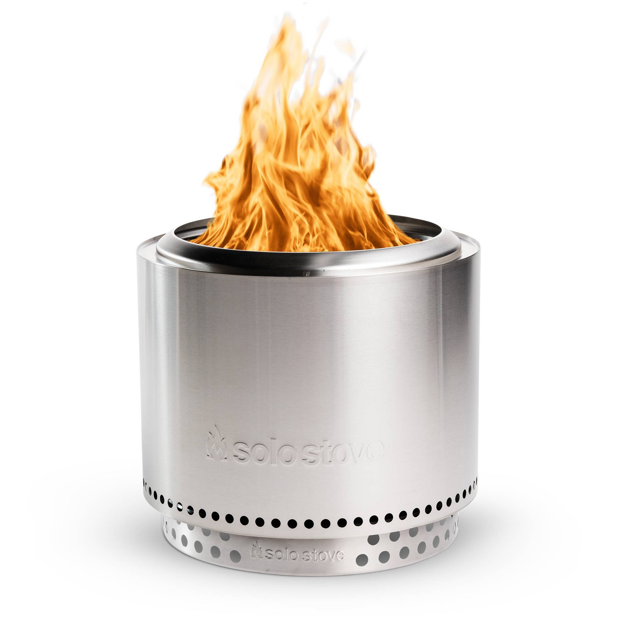 Solo Stove Bonfire 19.5" Smokeless Firepit and Stand Stainless Steel